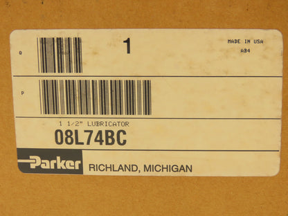 Parker 08L74BC Pneumatic Air Line Oil Mist Lubricator 1-1/2"NPT