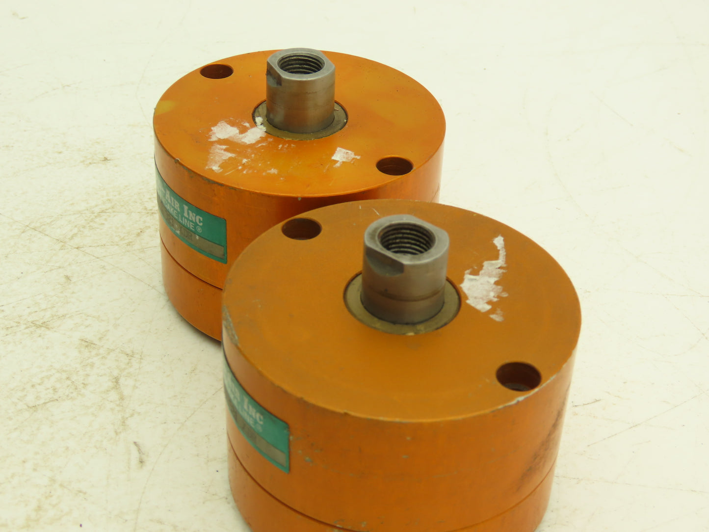 Fabco Air B321XDR Pancake Pneumatic Cylinder 2" Bore 1/2" Stroke 250PSI Lot of 2