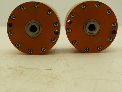 Fabco Air B321XDR Pancake Pneumatic Cylinder 2" Bore 1/2" Stroke 250PSI Lot of 2