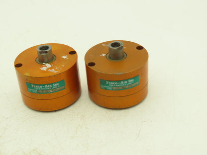 Fabco Air B321XDR Pancake Pneumatic Cylinder 2" Bore 1/2" Stroke 250PSI Lot of 2