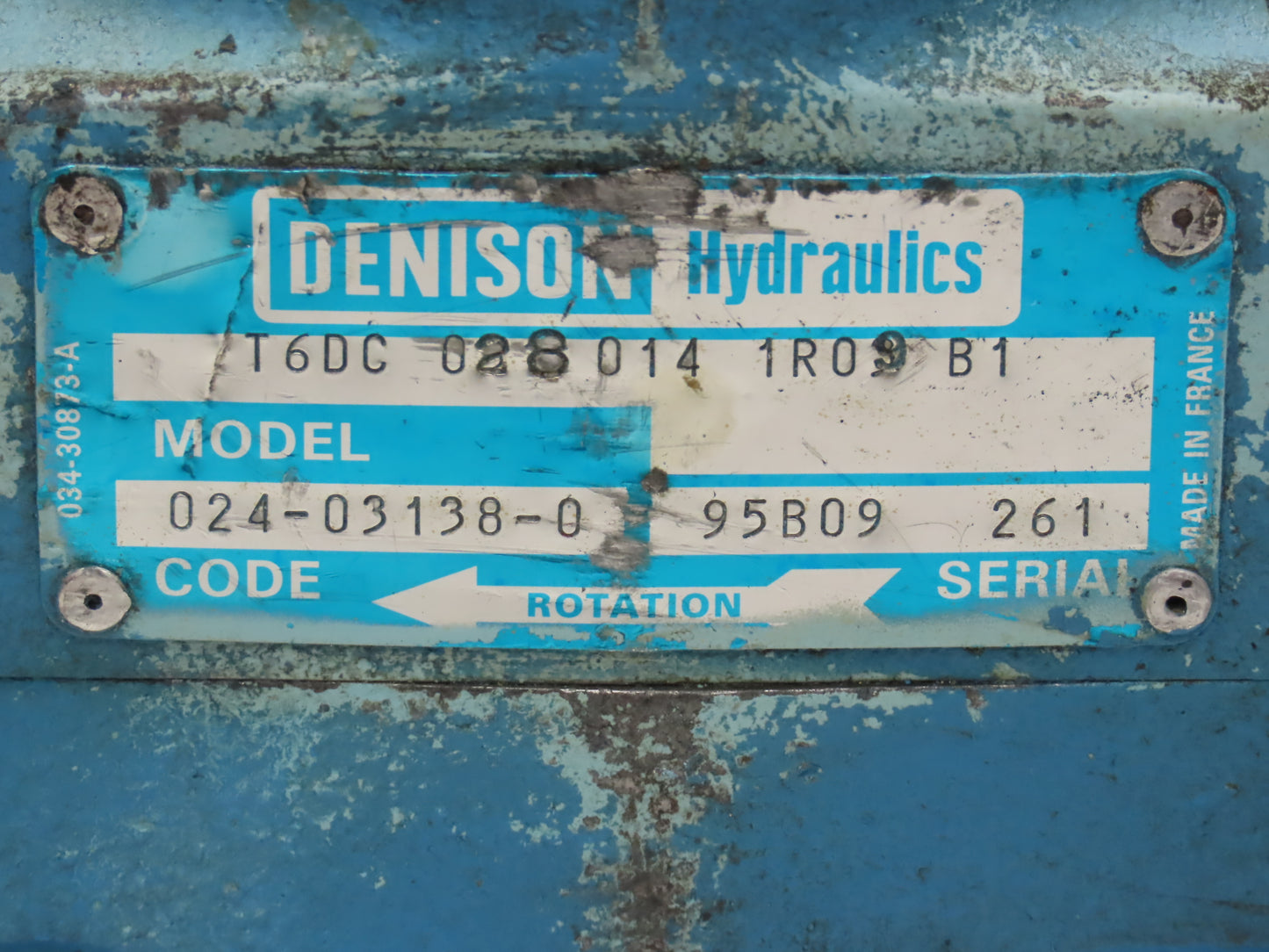 Denison T6DC 028014 1R09 B1 Double Hydraulic Vane Pump 13/28 GPM 2000 PSI 2-Bolt