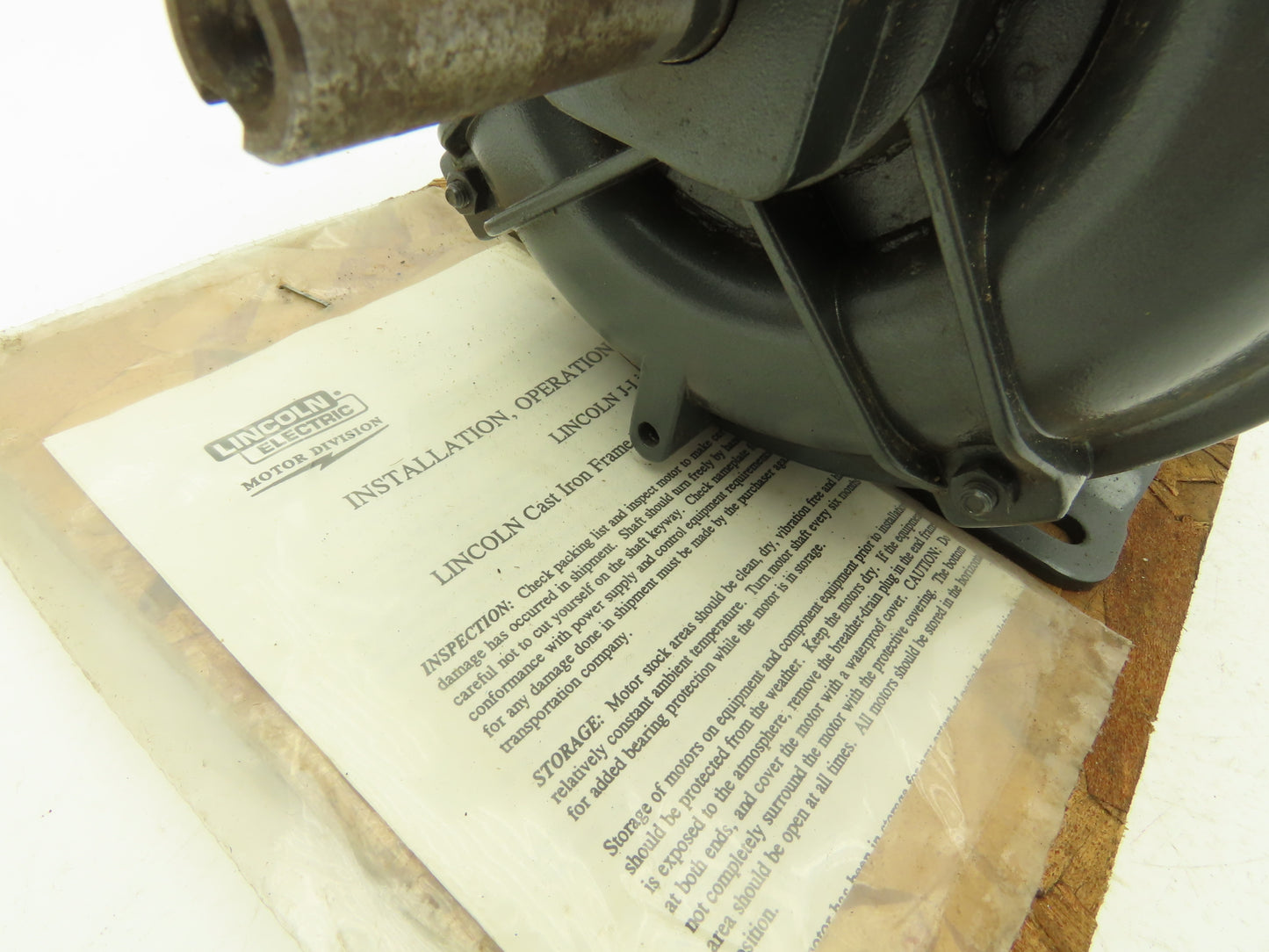 Lincoln Electric D-2J7227 AC Motor 1/2Hp 3525rpm 230/460V 3PH 56 Frame 5/8"Shaft