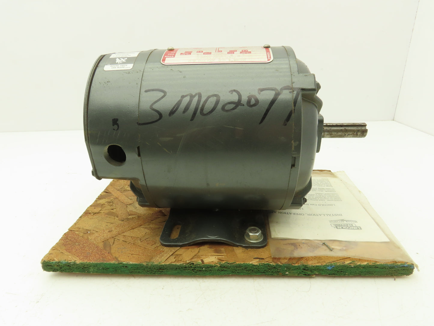 Lincoln Electric D-2J7227 AC Motor 1/2Hp 3525rpm 230/460V 3PH 56 Frame 5/8"Shaft