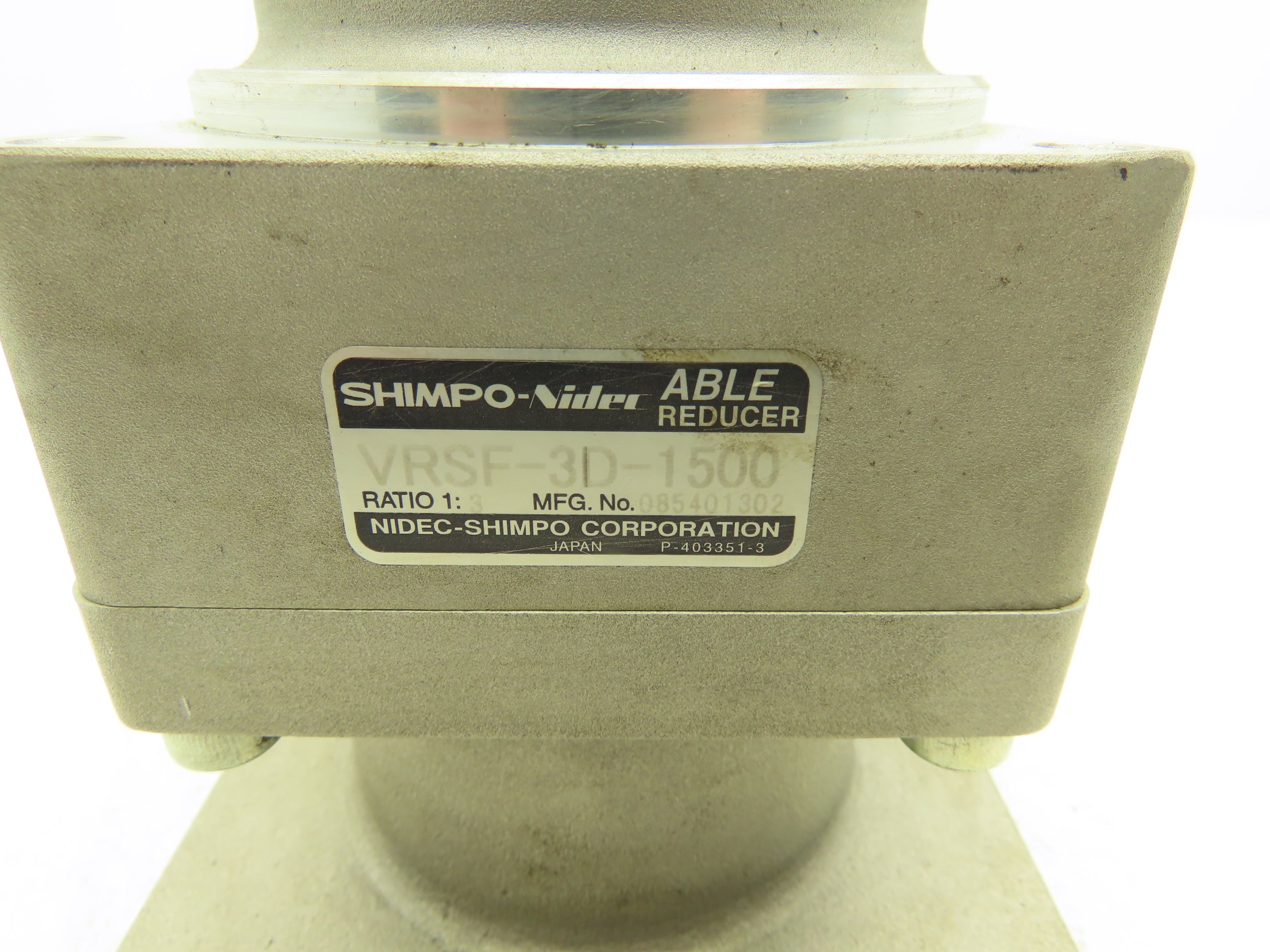 Nidec-Shimpo VRSF-3D-1500 Inline Planetary Able Reducer Gear Head 3:1 ...