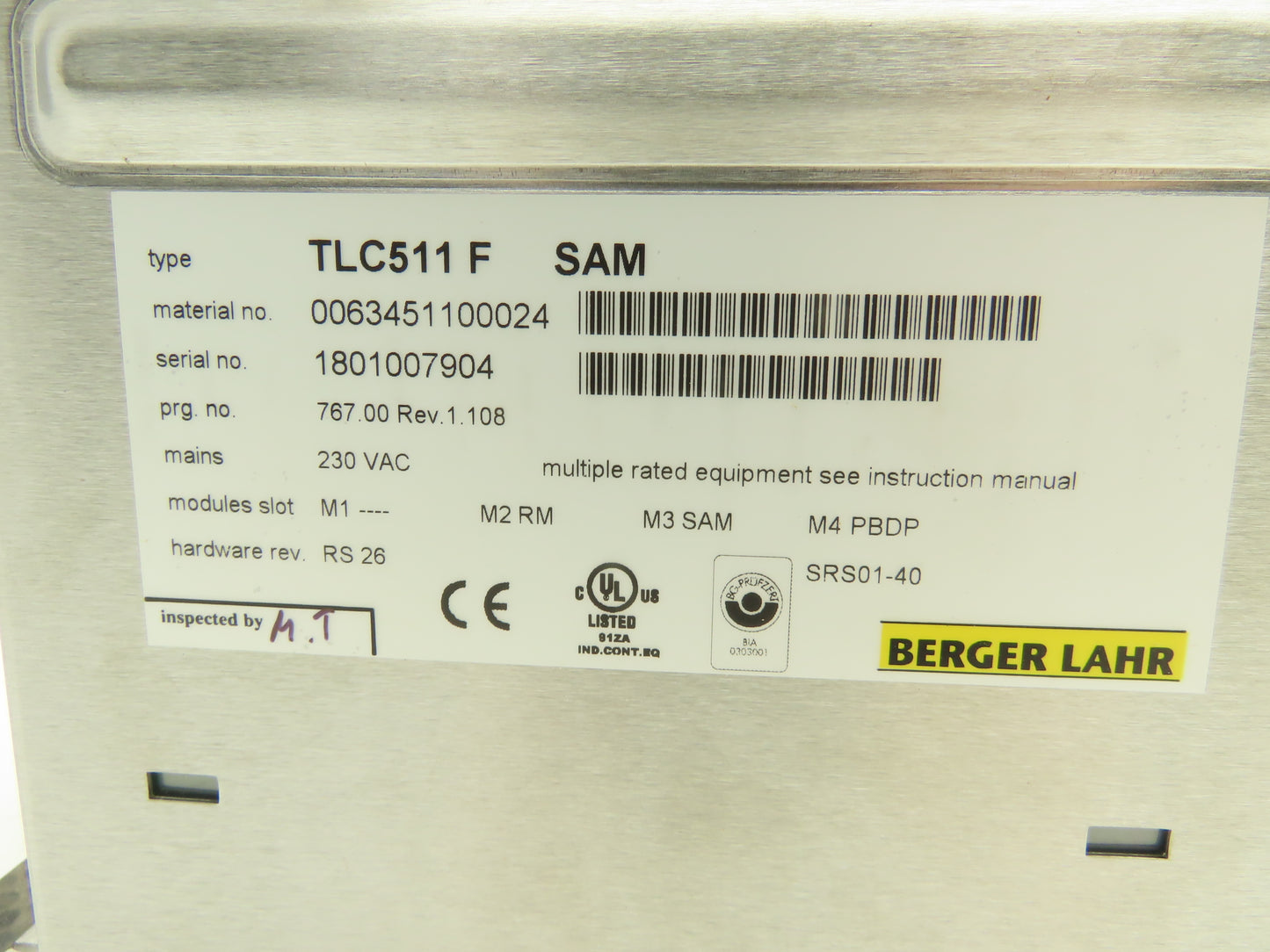 Berger Lahr TLC511F Servo Drive Stepper Twin Line 3Ph Motor Controller