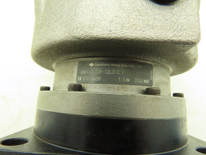 Sumitomo ANFX-P120F-7ZL3-3.7 Inline Servo Gearbox 3.7:1 Planetary Reducer 1.5kW