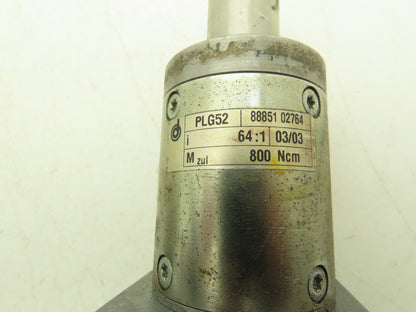 Dunkermotoren PLG52 Gear Motor 64:1 Reducer 51 RPM 24V 12mm Shaft