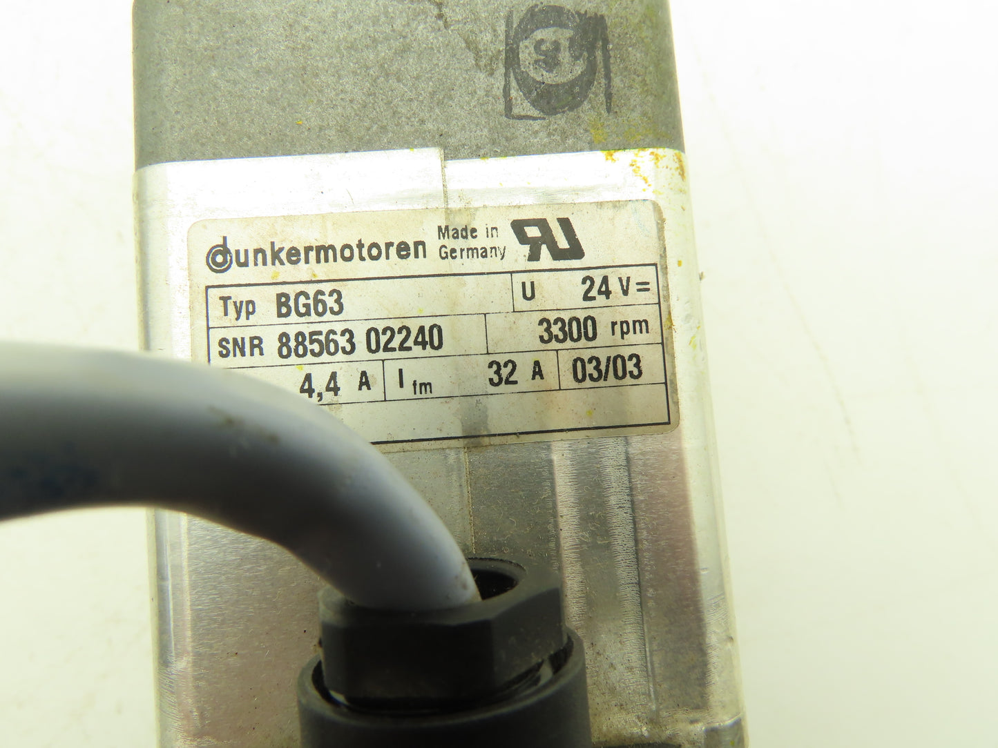 Dunkermotoren PLG52 Gear Motor 64:1 Reducer 51 RPM 24V 12mm Shaft