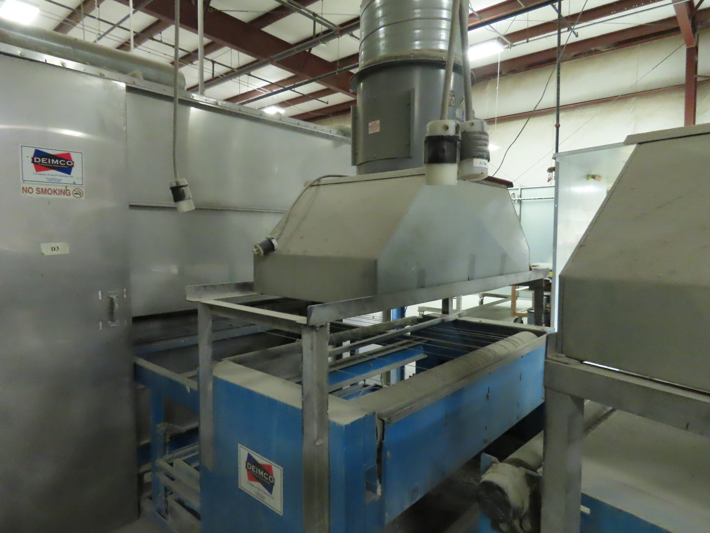 Deimco Flatline Finish Automated Finishing Equipment Cure Oven 48" Spray Booth