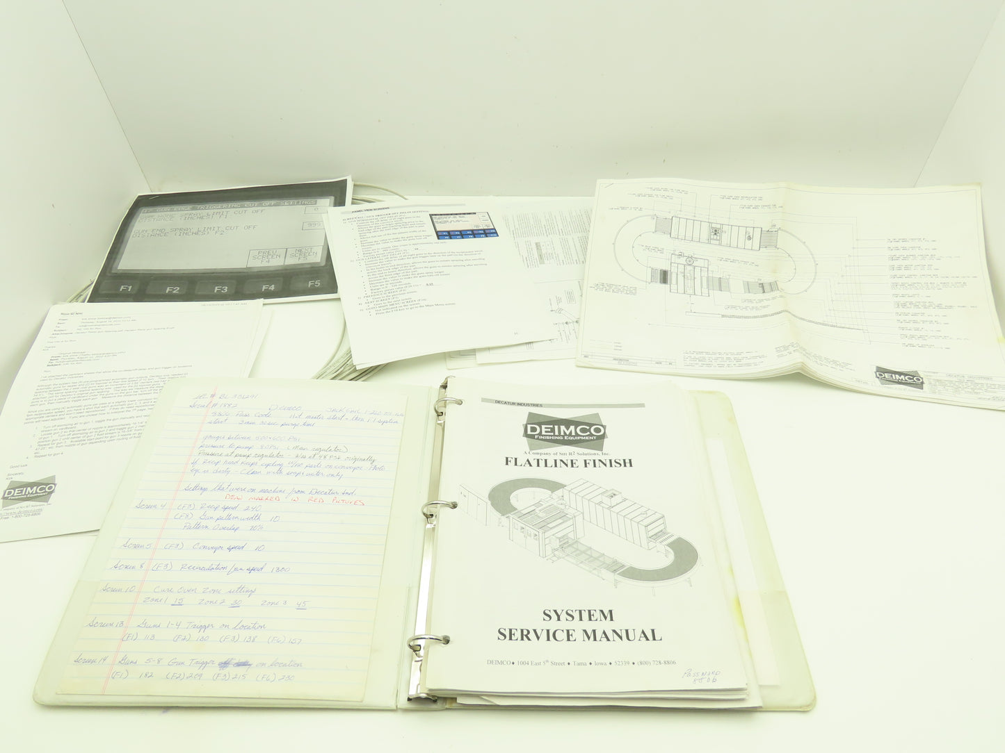 Deimco Flatline Finish Automated Finishing Equipment Cure Oven 48" Spray Booth