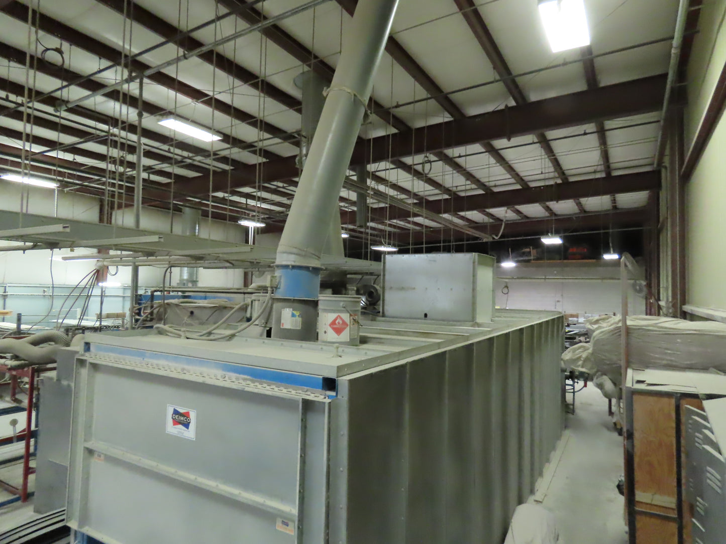 Deimco Flatline Finish Automated Finishing Equipment Cure Oven 48" Spray Booth