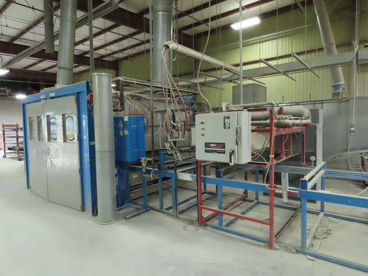 Deimco Flatline Finish Automated Finishing Equipment Cure Oven 48" Spray Booth