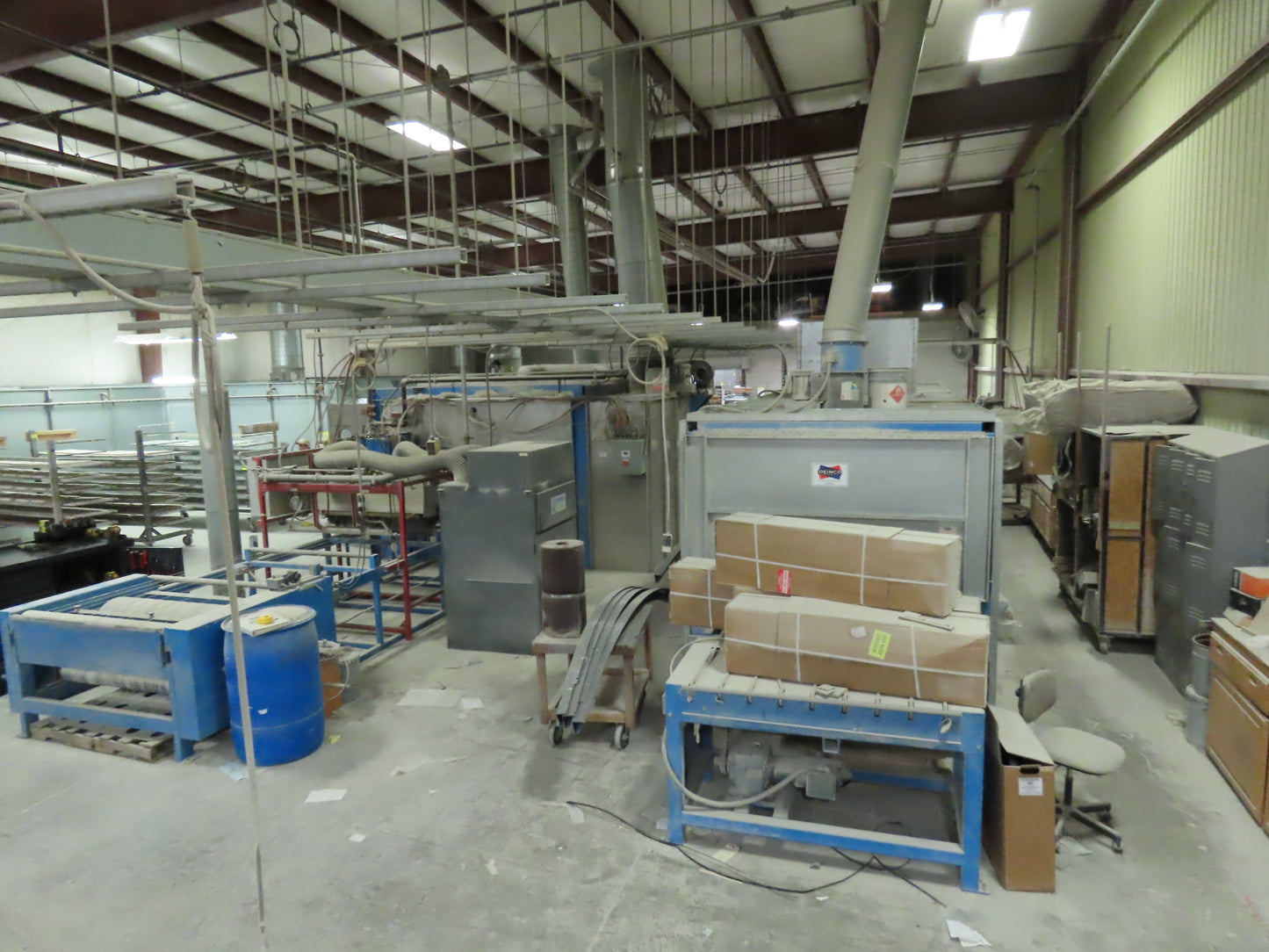 Deimco Flatline Finish Automated Finishing Equipment Cure Oven 48" Spray Booth