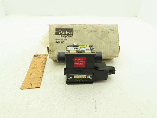 Parker D1VW20H570YF Hydraulic Directional Solenoid Pilot Valve 2-Pos D03 120V