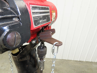 Aro 7776E 1/2 Ton 1000lb Pneumatic Air Chain Hoist 22' Lift 15' Pull Chain