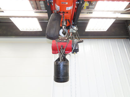 Aro 7776E 1/2 Ton 1000lb Pneumatic Air Chain Hoist 22' Lift 15' Pull Chain