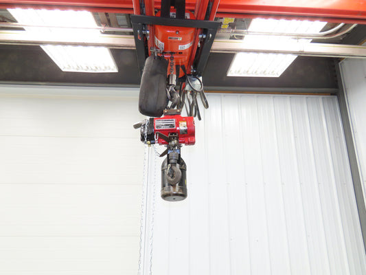Aro 7776E 1/2 Ton 1000lb Pneumatic Air Chain Hoist 22' Lift 15' Pull Chain