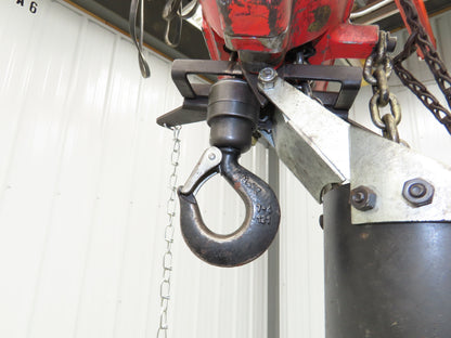 Aro 7717E 1/4 Ton 500lb Pneumatic Air Chain Hoist 7' 10" Lift 10' Pull Chain