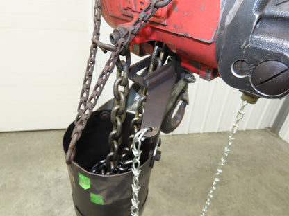 Aro 7717E 1/4 Ton 500lb Pneumatic Air Chain Hoist 7' 10" Lift 10' Pull Chain