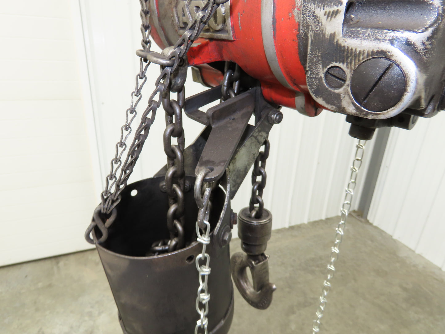 Aro 7700D 1/2 Ton 1000lb Pneumatic Air Chain Hoist 11' 7" Lift 10' Pull Chain