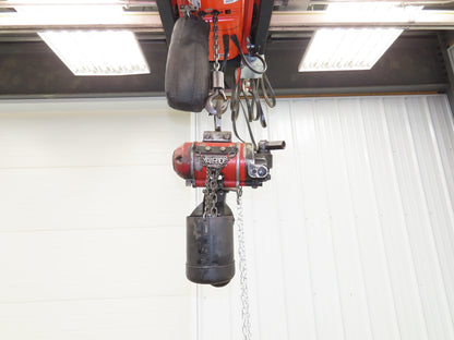 Aro 7700D 1/2 Ton 1000lb Pneumatic Air Chain Hoist 11' 7" Lift 10' Pull Chain