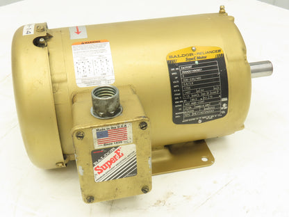 Baldor Reliance EM3558T AC Motor 2Hp 1755 RPM 230/460V 3PH 145T Super-E