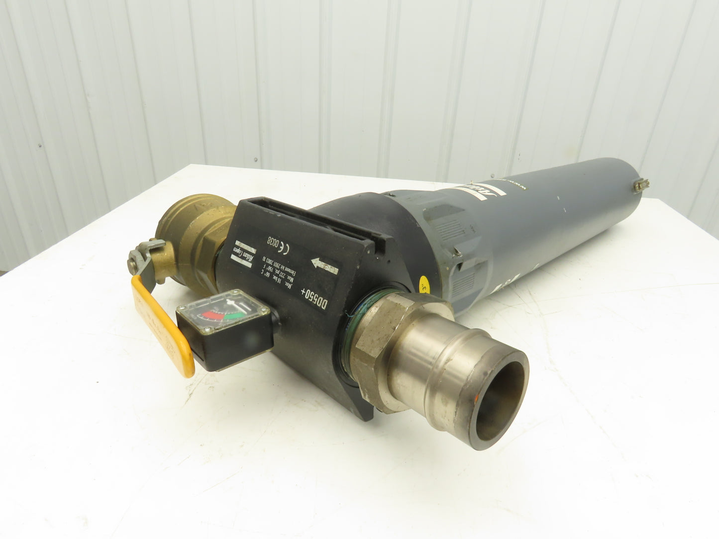 Atlas Copco DD550+ Compressed Air Filter 232psi with 3" Ball Valve 2901-2003-10