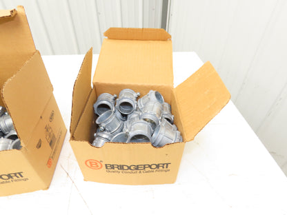 Bridgeport 232-DC2 EMT 3/4" Set Screw Connector 25 Per Box Lot of 5 Boxes