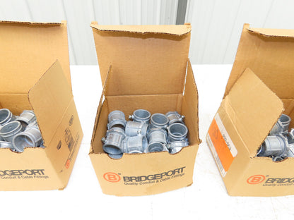 Bridgeport 232-DC2 EMT 3/4" Set Screw Connector 25 Per Box Lot of 5 Boxes