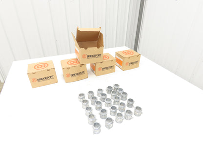 Bridgeport 232-DC2 EMT 3/4" Set Screw Connector 25 Per Box Lot of 5 Boxes