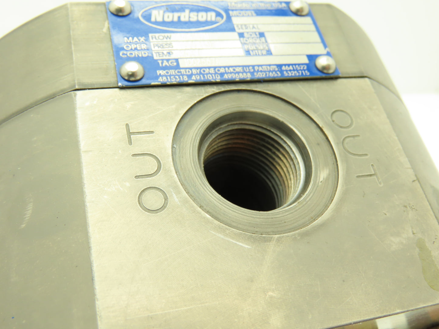 Nordson HP051-NN15-2S06-852 Flowmeter Highly Accurate Positive Displacement