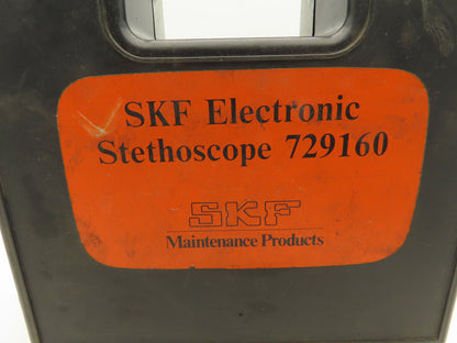 SKF 729160 Electronic Stethoscope Headset W 11" Probe & Case Tested