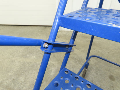 Ballymore Rolling Ladder 4 Step 10" Work Platform 38" Top Step 300lbs 24" W