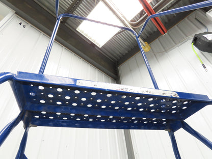 Ballymore Rolling Ladder 4 Step 10" Work Platform 38" Top Step 300lbs 24" W