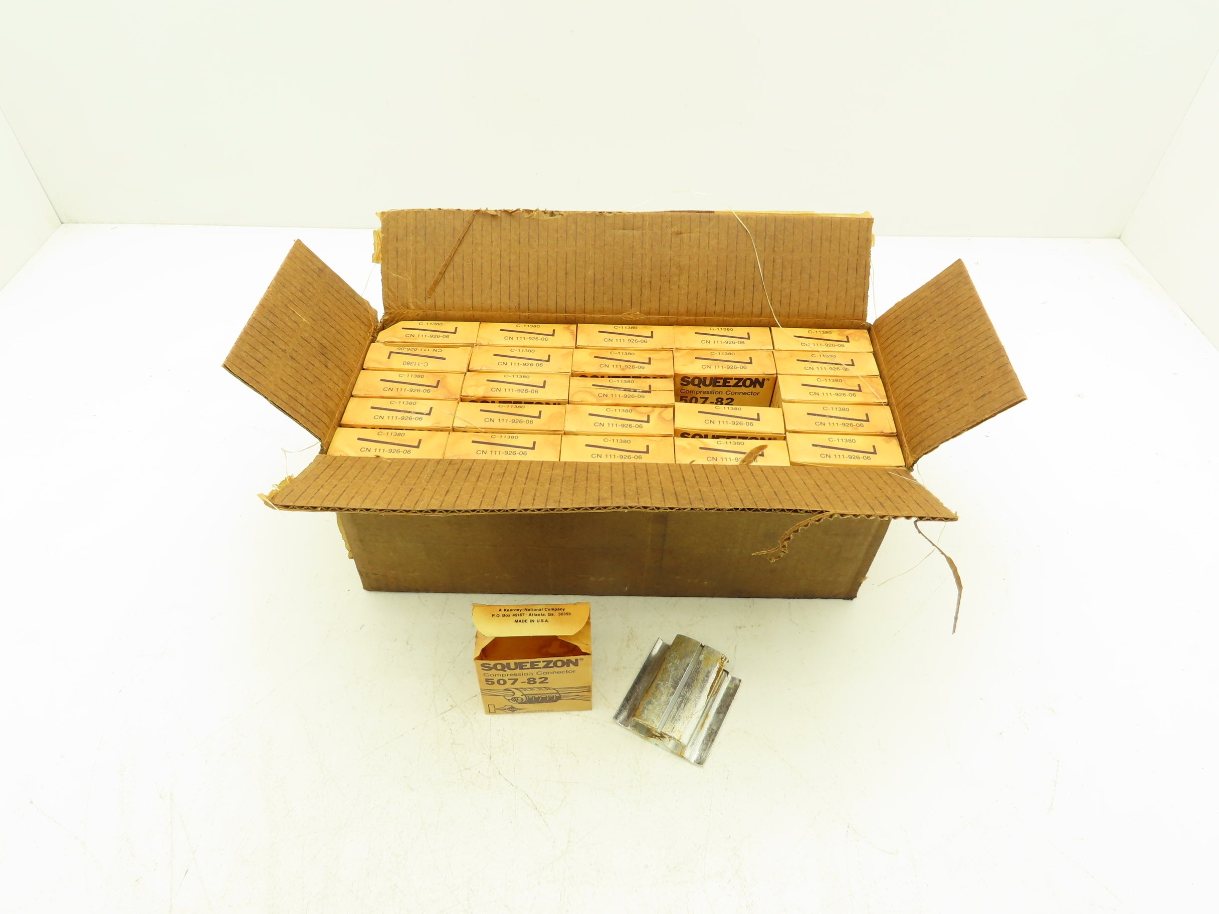 Overhead Compression Kearney SQUEEZON Aluminum Compression Overhead Tap Connector Lot of 50 ...