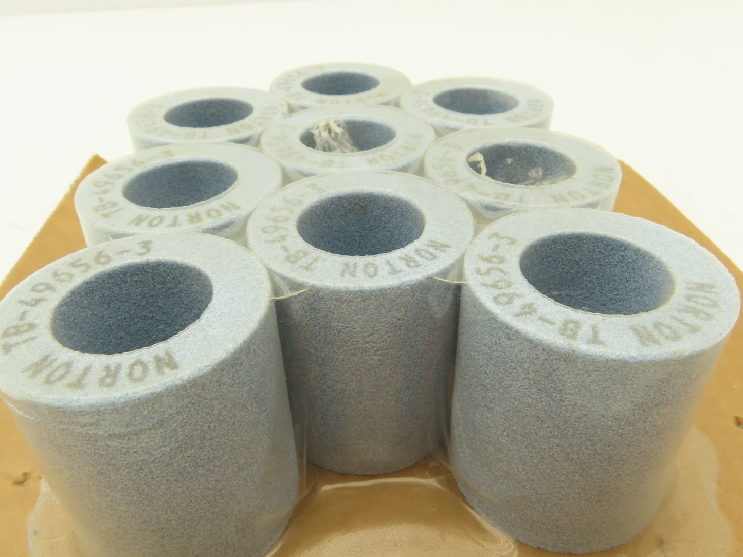 Norton TB-49656-3 Alundum Grinding Wheel 1.75"OD x 2.0"L x 1"ID Lot of 9