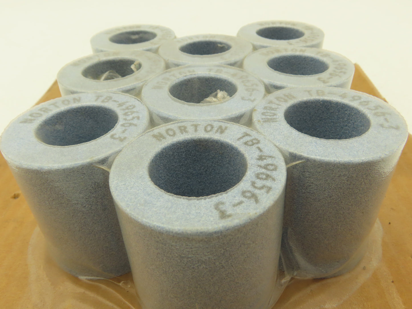 Norton TB-49656-3 Alundum Grinding Wheel 1.75"OD x 2.0"L x 1"ID Lot of 9