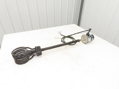 Izumi Denetsu TWSH-2340  30" Immersion Coil Water Heater 4000W 220V 3PH Flanged