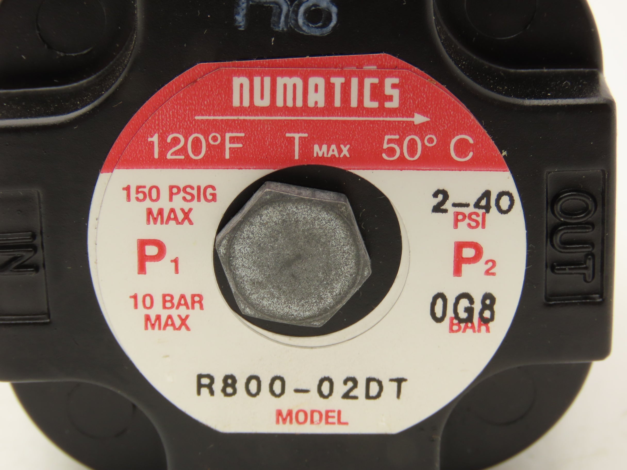 Numatics R800-02DT Pneumatic Air Precision Regulator 2-40PSI 150 PSI M ...