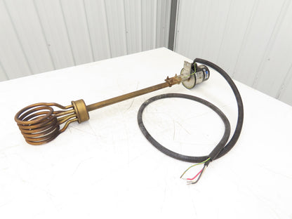 Izumi Denetsu TWSH-2320  30" Immersion Coil Water Heater 2000W 220V 3PH Flanged