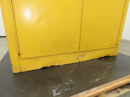 Justrite 25600 Flammable Safety Cabinet 60 Gallon Yellow Flammable Liquid