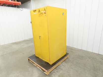 Justrite 25600 Flammable Safety Cabinet 60 Gallon Yellow Flammable Liquid