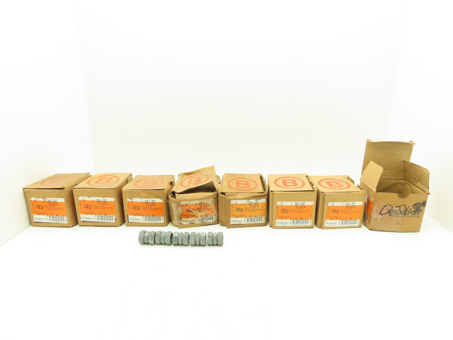 Bridgeport 261-DC 3/4" EMT Compression Coupling Concrete Tight Lot of 195