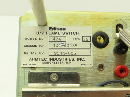Edison 424-10435 UV Flame Switch Burner Control