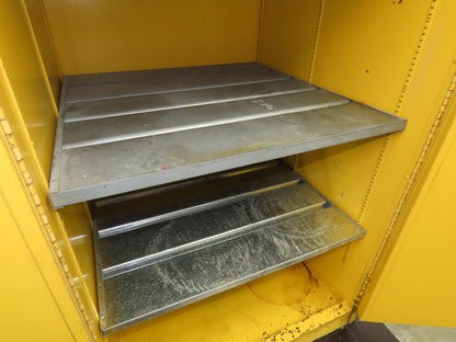 Securall Flammable Safety Cabinet 60 Gallon Yellow Flammable Liquid