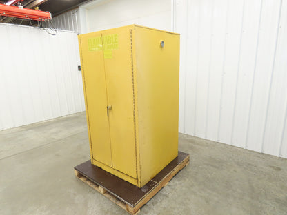 Securall Flammable Safety Cabinet 60 Gallon Yellow Flammable Liquid