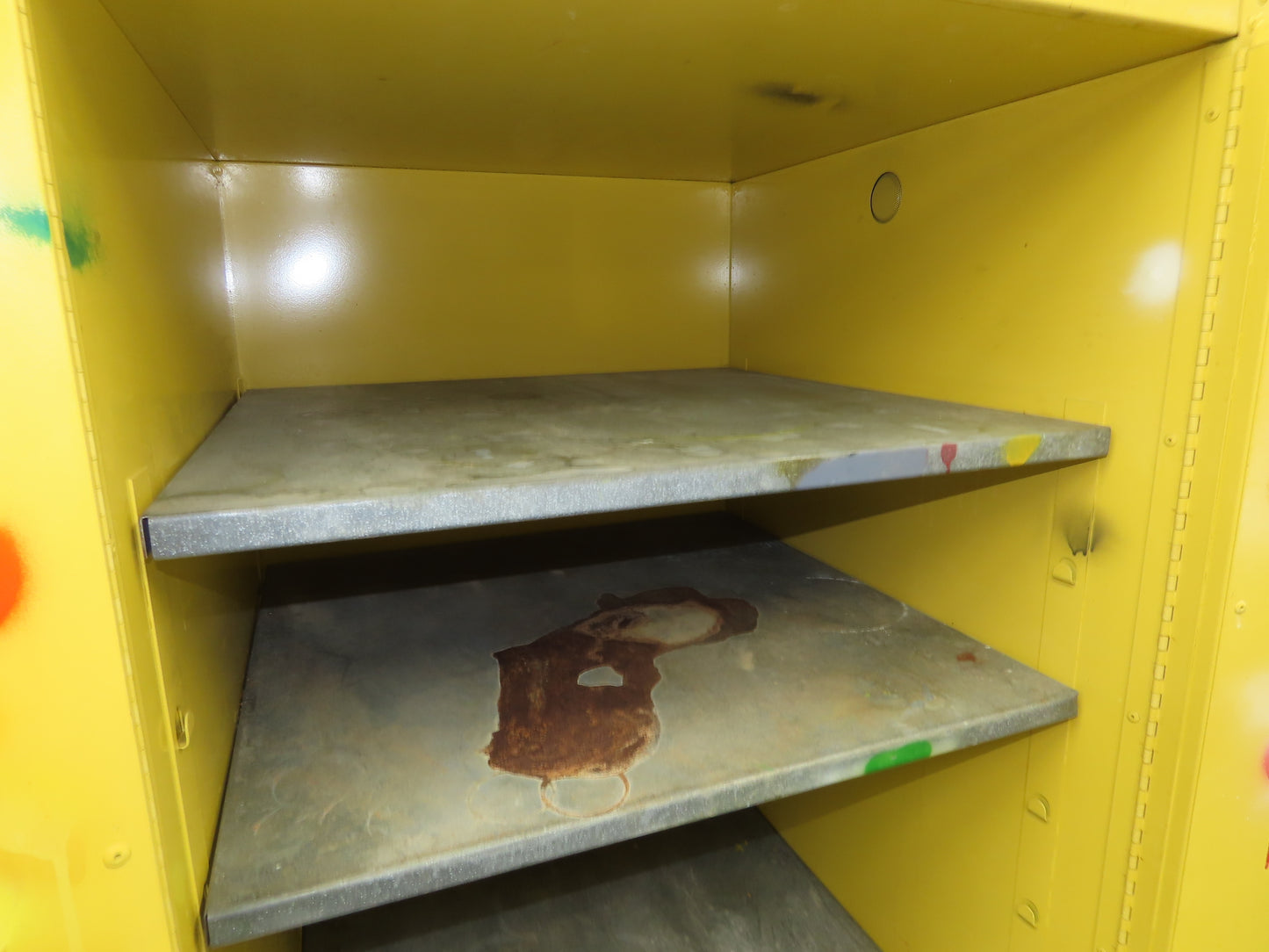 Eagle 1962 Flammable Safety Cabinet 60 Gallon Yellow Flammable Liquid