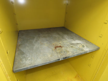 Eagle 1962 Flammable Safety Cabinet 60 Gallon Yellow Flammable Liquid
