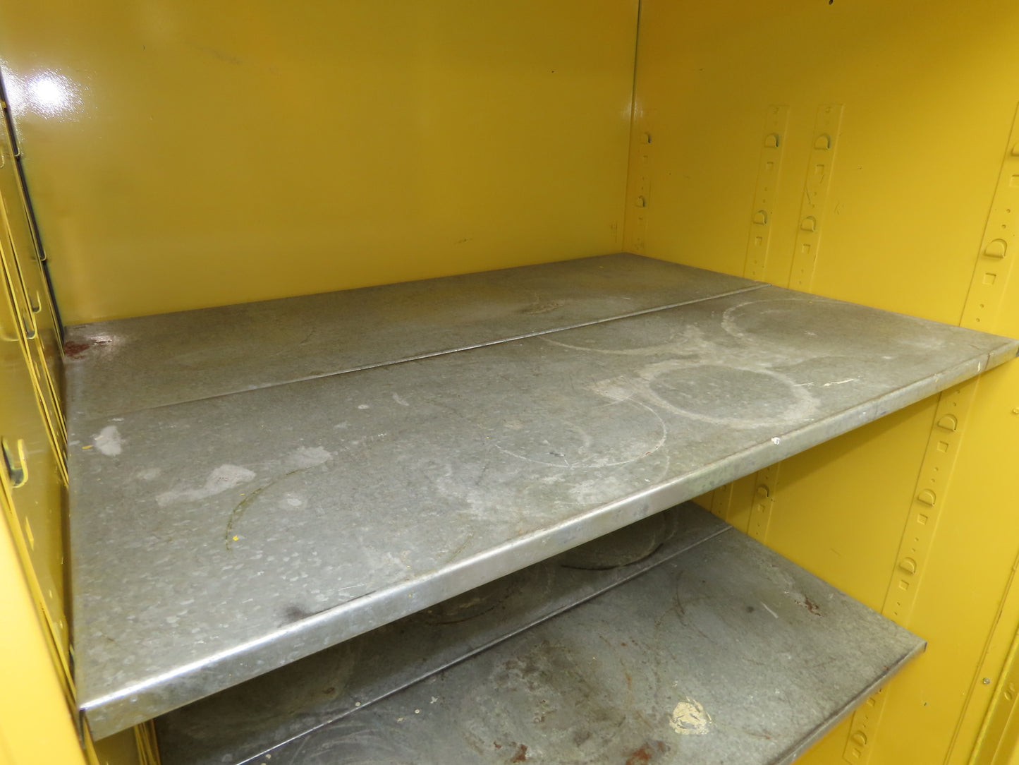 Eagle 1992 Flammable Liquid Safety Cabinet Yellow Dual Door 90 Gallon 43x34x65"