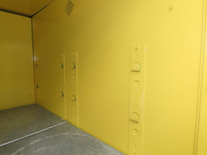 Eagle 1992 Flammable Liquid Safety Cabinet Yellow Dual Door 90 Gallon 43x34x65"